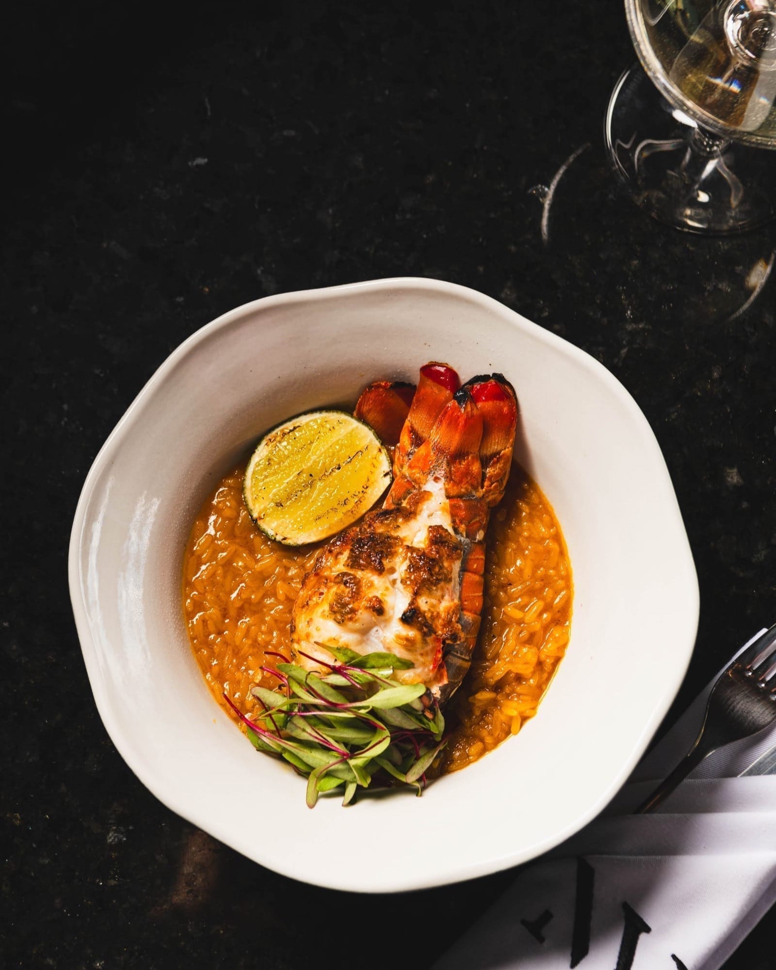 Risotto de langosta